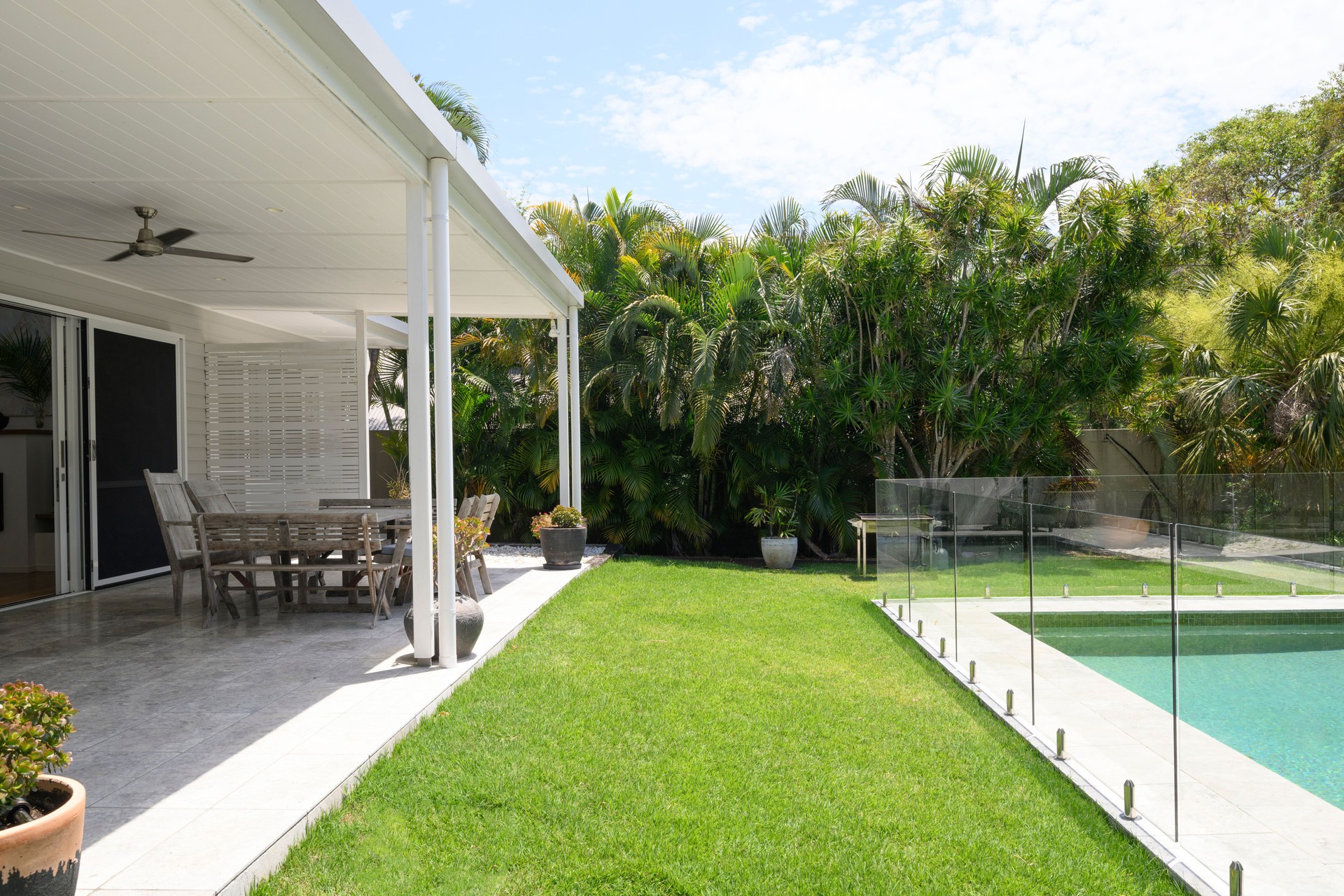 Domestic back yard and pool, New South Wales